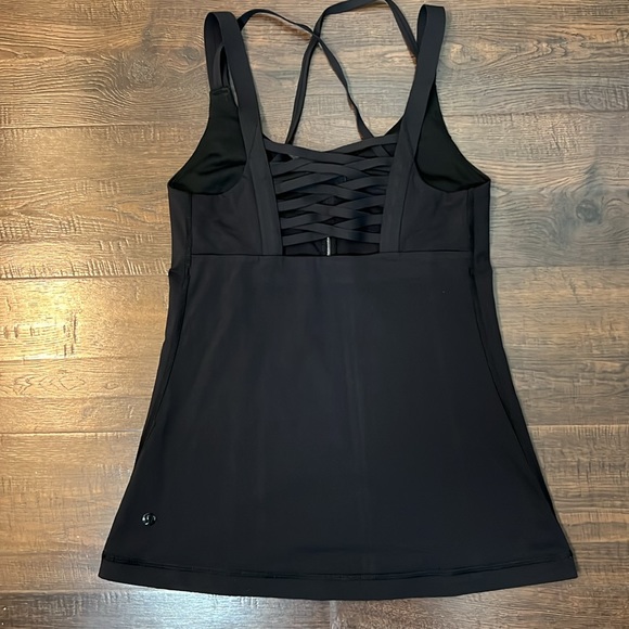 lululemon athletica Happy Strappy Tank Black Size 4 - Picture 5 of 7
